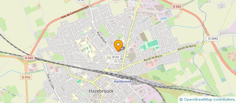 localisation de l'entreprise MONSIEUR FABRICE DUMORTIER  HAZEBROUCK