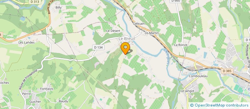 localisation de l'entreprise MONSIEUR FABRICE DUPEUBLE à LE BREUIL