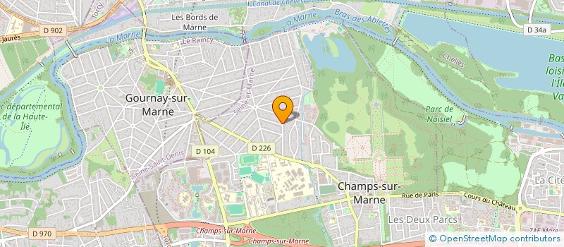 localisation de l'entreprise MONSIEUR FABRICE DUPIC  CHAMPS-SUR-MARNE