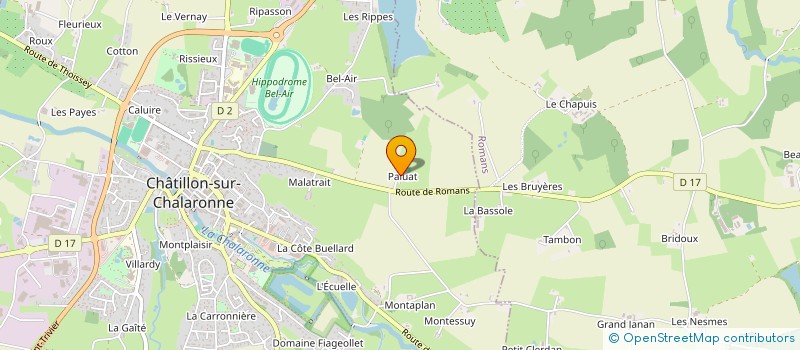 localisation de l'entreprise MONSIEUR FABRICE DUPONT à CHATILLON-SUR-CHALARONNE