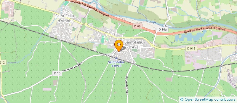 localisation de l'entreprise MONSIEUR FABRICE DUPONT  SAINT-FELIU-D'AVALL