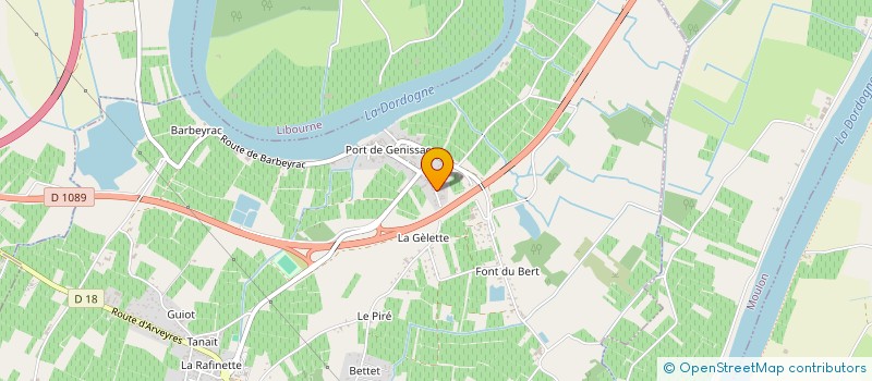 localisation de l'entreprise MONSIEUR FABRICE DUPOUY  GENISSAC