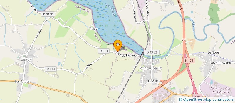 localisation de l'entreprise MONSIEUR FABRICE DUPUIS  PONTAUBAULT