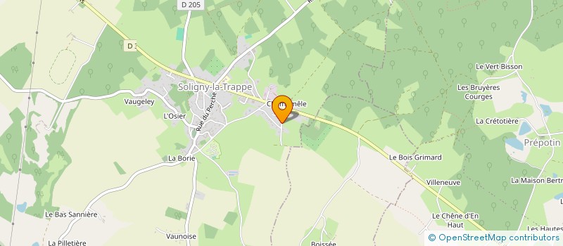 localisation de l'entreprise MONSIEUR FABRICE DUPUIS à SOLIGNY-LA-TRAPPE