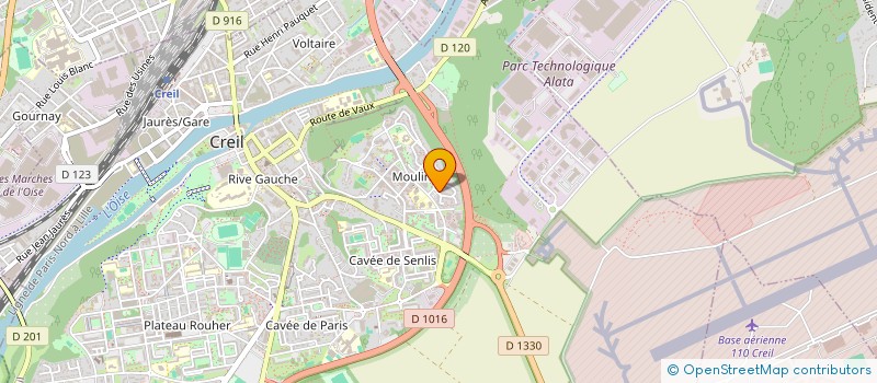 localisation de l'entreprise MONSIEUR FABRICE DUQUESNOY à CREIL