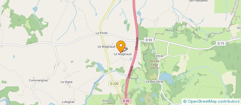 localisation de l'entreprise MONSIEUR FABRICE DURAND à ARNAC-LA-POSTE