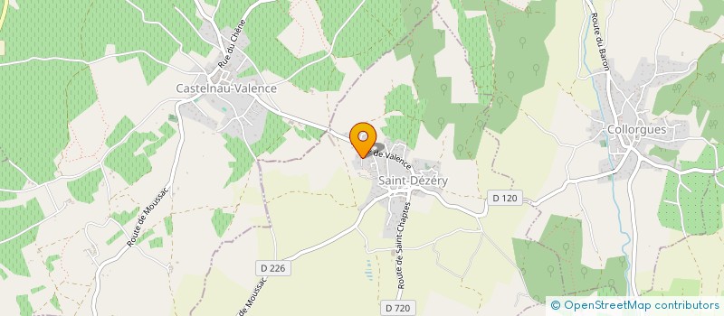 localisation de l'entreprise MONSIEUR FABRICE DURAND  SAINT-DEZERY