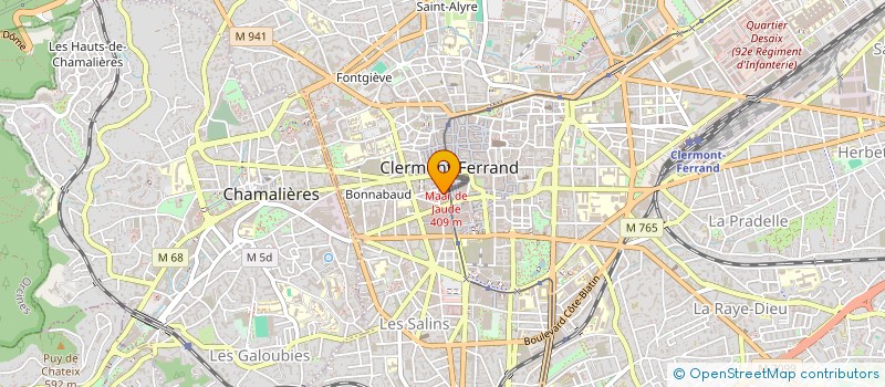 localisation de l'entreprise MONSIEUR FABRICE DURAND  CLERMONT-FERRAND