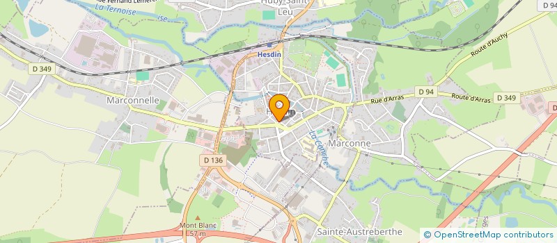 localisation de l'entreprise MONSIEUR FABRICE DURIEZ à HESDIN