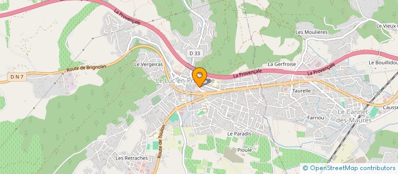 localisation de l'entreprise MONSIEUR FABRICE DURIEZ  LE LUC