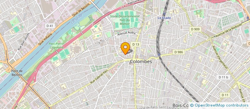 localisation de l'entreprise MONSIEUR FABRICE DUSCH à COLOMBES
