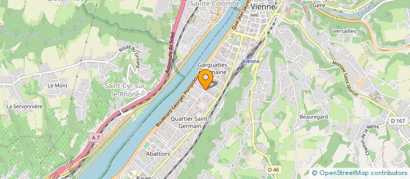 localisation de l'entreprise MONSIEUR FABRICE DUSOLLIER  VIENNE