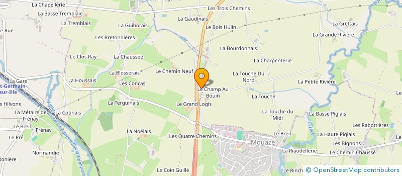 localisation de l'entreprise MONSIEUR FABRICE DUVAL à SAINT AUBIN D'AUBIGNE