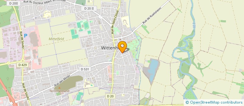 localisation de l'entreprise MONSIEUR FABRICE ERARD  WITTENHEIM