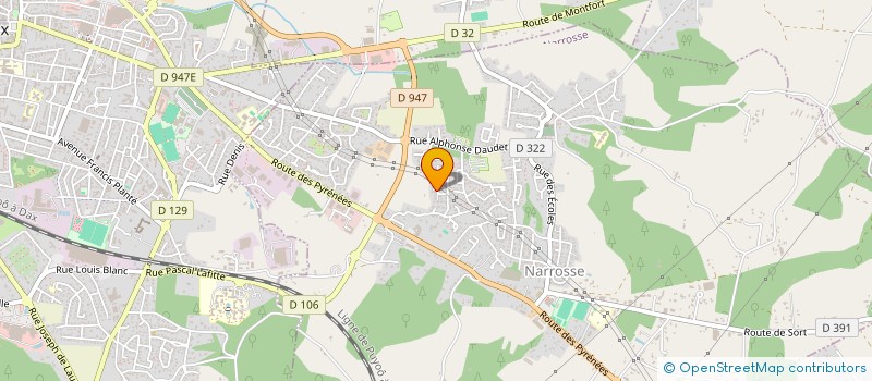 localisation de l'entreprise MONSIEUR FABRICE ETCHEBARNE  NARROSSE