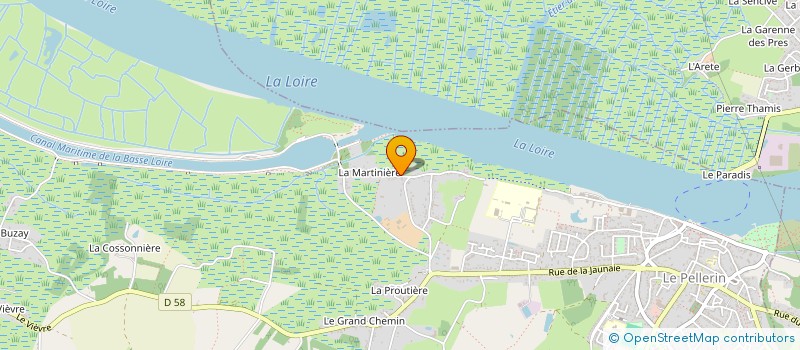 localisation de l'entreprise MONSIEUR FABRICE EVAIN  LE PELLERIN