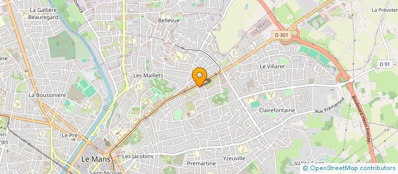 localisation de l'entreprise MONSIEUR FABRICE FAGAULT à LE MANS
