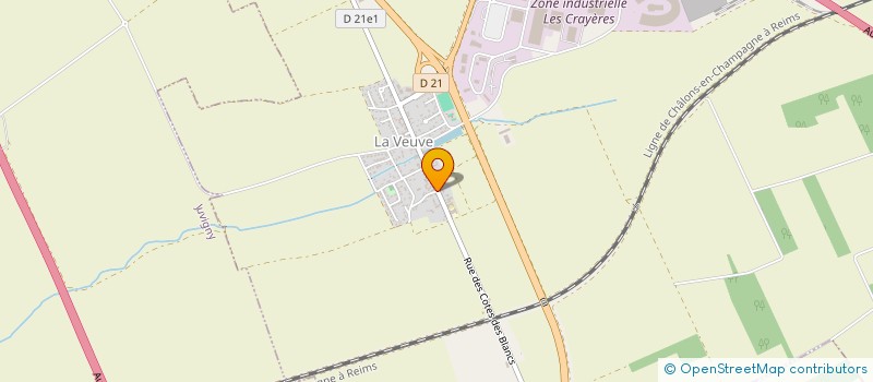 localisation de l'entreprise MONSIEUR FABRICE FAGOT à LA VEUVE