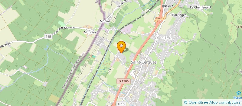 localisation de l'entreprise MONSIEUR FABRICE FANTIN  SAINT-CERGUES