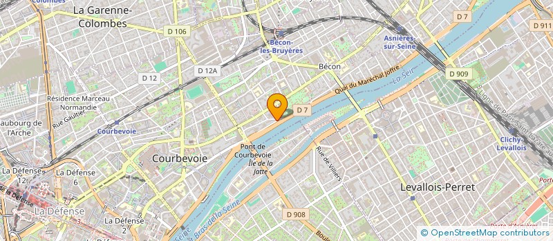 localisation de l'entreprise MONSIEUR FABRICE FAUCHER à COURBEVOIE