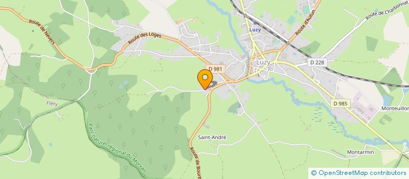 localisation de l'entreprise MONSIEUR FABRICE FAUQUIER  LUZY