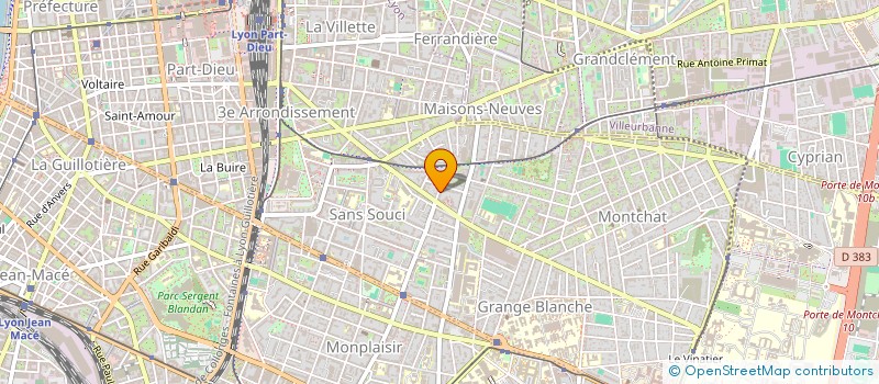 localisation de l'entreprise MONSIEUR FABRICE FAURE à LYON