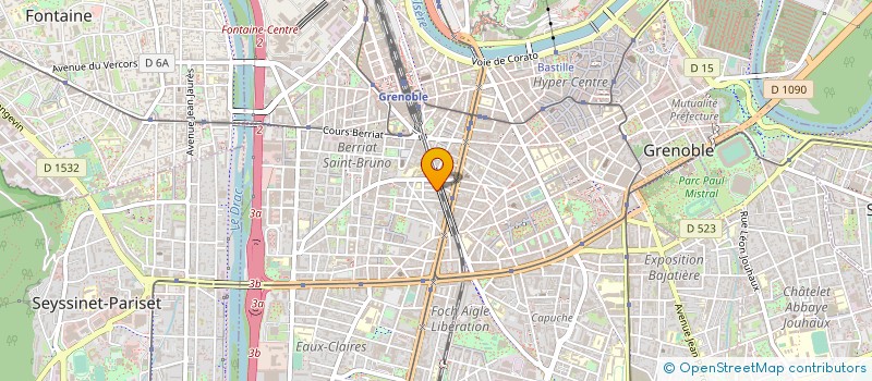 localisation de l'entreprise MONSIEUR FABRICE FAURE  GRENOBLE