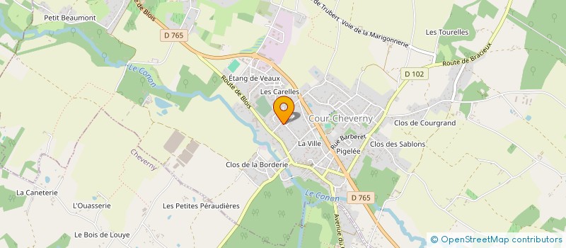 localisation de l'entreprise MONSIEUR FABRICE FAURE  COUR-CHEVERNY