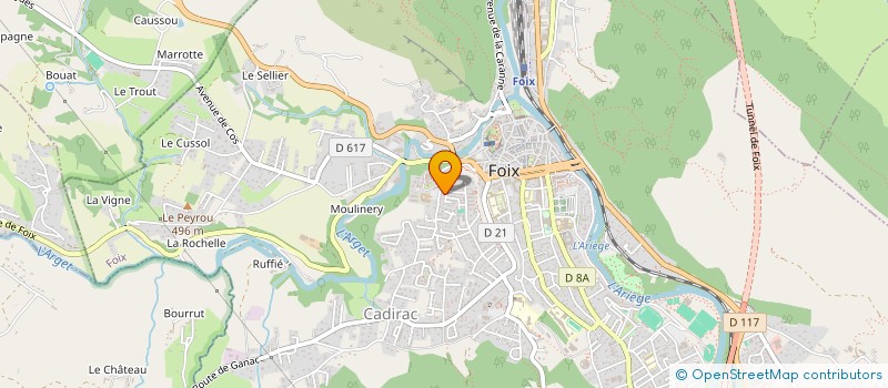 localisation de l'entreprise MONSIEUR FABRICE FAURE à FOIX