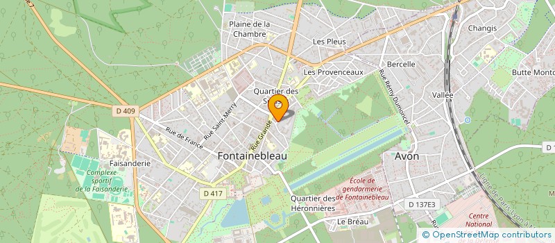 localisation de l'entreprise MONSIEUR FABRICE FAVEROLLE  FONTAINEBLEAU