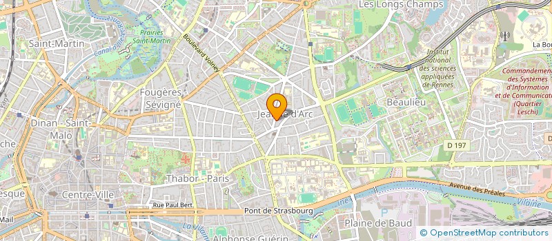 localisation de l'entreprise MONSIEUR FABRICE FAVRE  RENNES