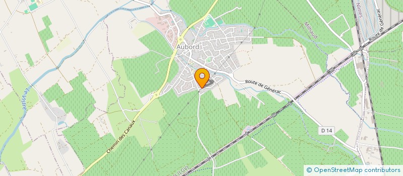 localisation de l'entreprise MONSIEUR FABRICE FENECH  AUBORD