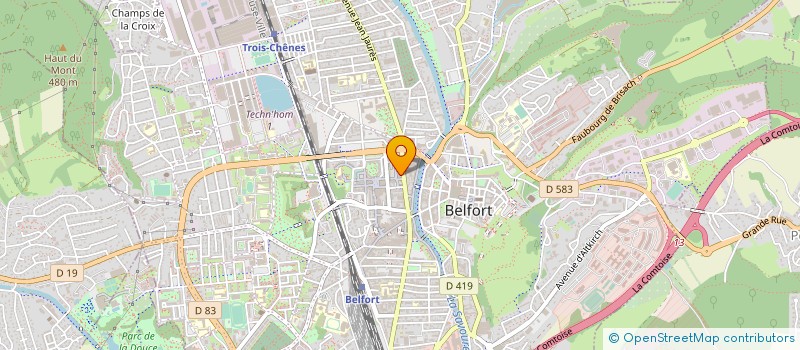 localisation de l'entreprise MONSIEUR FABRICE FENOUILLET à BELFORT