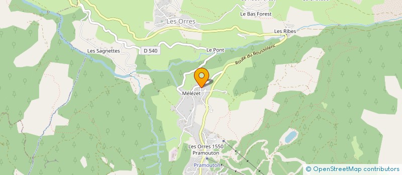 localisation de l'entreprise MONSIEUR FABRICE FERNANDES à LES ORRES