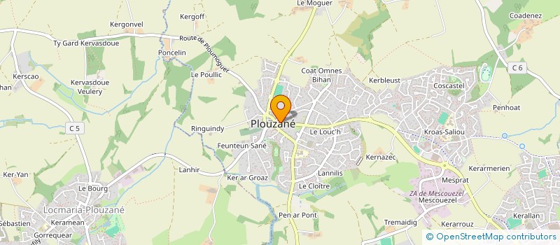 localisation de l'entreprise MONSIEUR FABRICE FERNANDEZ  PLOUZANE