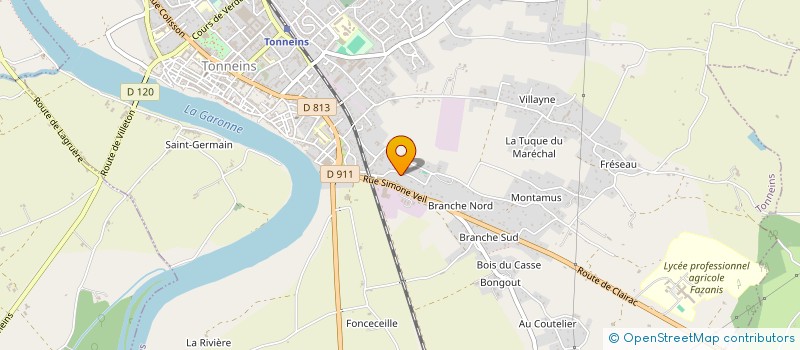 localisation de l'entreprise MONSIEUR FABRICE FERNANDEZ  TONNEINS