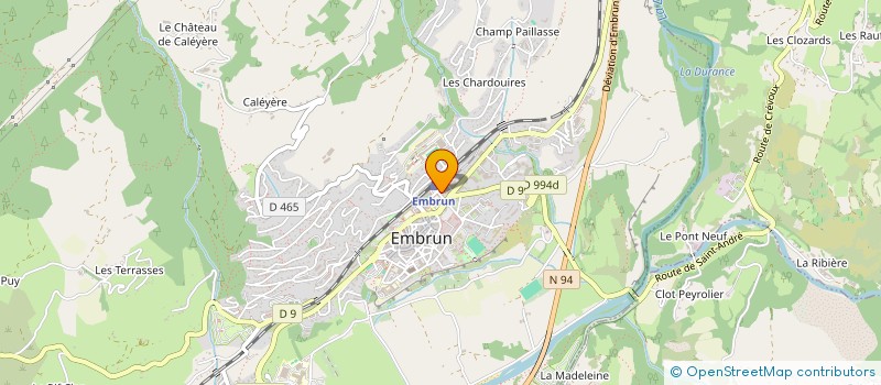 localisation de l'entreprise MONSIEUR FABRICE FERRAND  EMBRUN