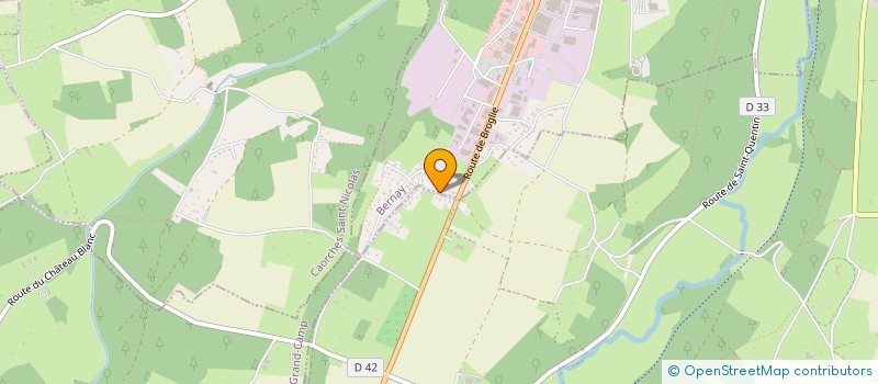 localisation de l'entreprise MONSIEUR FABRICE FEUILLET  BERNAY