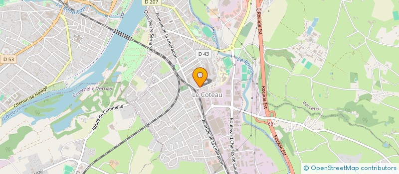 localisation de l'entreprise MONSIEUR FABRICE FICCO  LE COTEAU