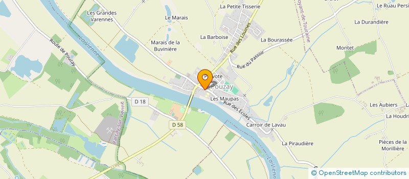 localisation de l'entreprise MONSIEUR FABRICE FILLIN  POUZAY