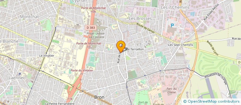 localisation de l'entreprise MONSIEUR FABRICE FLAGEUL à BRON