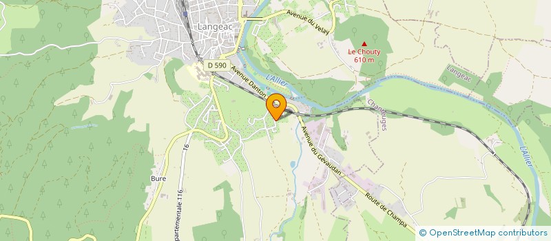 localisation de l'entreprise MONSIEUR FABRICE FLANDY  LANGEAC