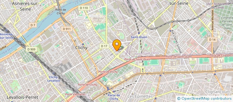 localisation de l'entreprise MONSIEUR FABRICE FOFANA à CLICHY