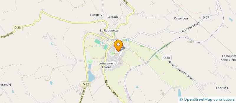 localisation de l'entreprise MONSIEUR FABRICE FOMBEUR à LAUTREC