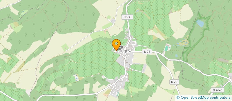 localisation de l'entreprise MONSIEUR FABRICE FOREST  TRIGNY