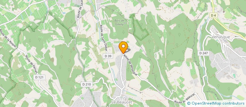 localisation de l'entreprise MONSIEUR FABRICE FOREST  LE BEAUCET