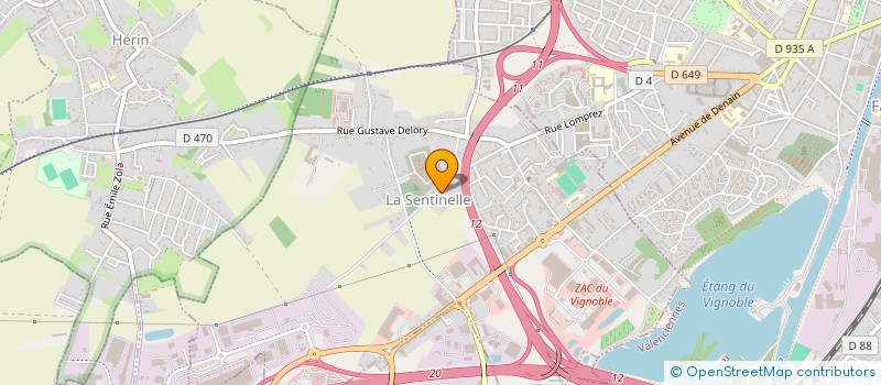 localisation de l'entreprise MONSIEUR FABRICE FOUCART  LA SENTINELLE