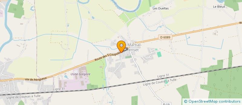 localisation de l'entreprise MONSIEUR FABRICE FOURCAUD  SAINT-MARTIAL-D'ARTENSET