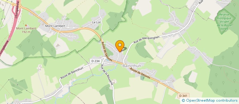 localisation de l'entreprise MONSIEUR FABRICE FOURCROY  BAINCTHUN