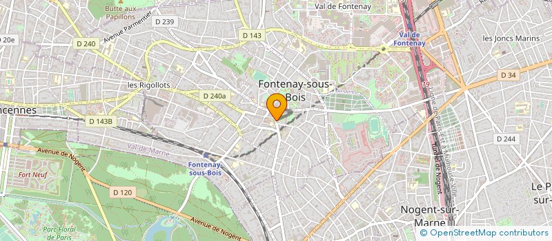 localisation de l'entreprise MONSIEUR FABRICE FOURNIER à FONTENAY-SOUS-BOIS